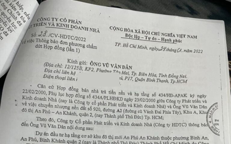 Mua đất nền Khu đô thị An Phú – An Khánh sau 22 năm, người dân có nguy cơ trắng tay